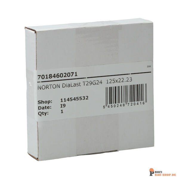 nortonschleifmittel/NORTON_schleifmittel_70184602071 NORTON DiaLast T29G24  125x22.23_138371